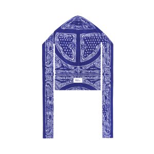 Bandana Print Durag | Blue/White