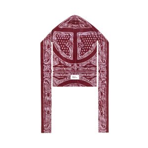Bandana Print Durag | Red/White