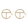 Large Logo Hoop Earring | Gold