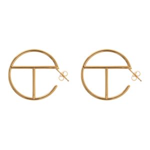 Large Logo Hoop Earring | Gold