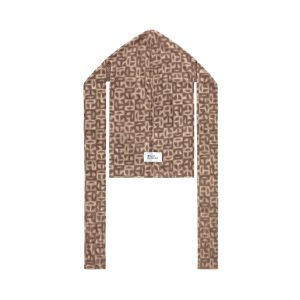 Monogram Print Durag | Brown