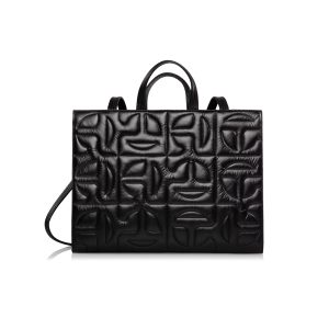 Quilted Large Shopper | Black