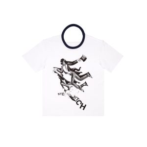 Bye Bitch Back-Slash Ringer T | White