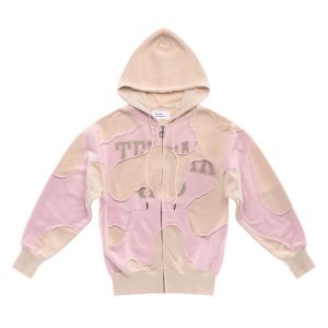 Camo Hoodie | Pink/Sand