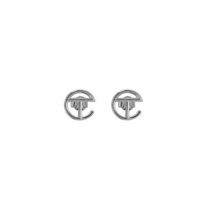 Logo Stud Earring | Silver