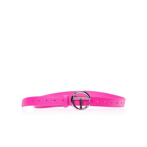 Logo Belt | Silver/Azalea