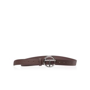 Logo Belt | Silver/Chocolate
