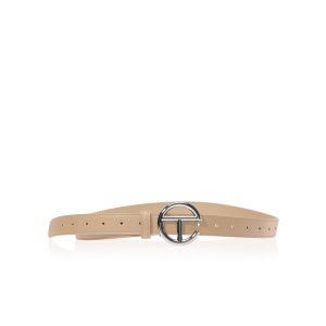 Logo Belt | Silver/Cream