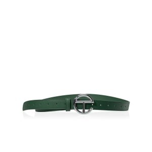 Logo Belt | Silver/Dark Olive