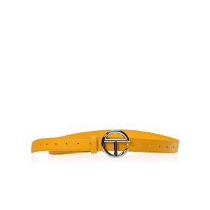Logo Belt | Silver/Mustard