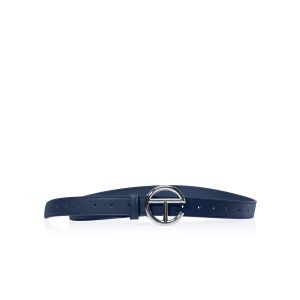 Logo Belt | Silver/Navy