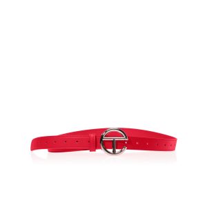Logo Belt | Silver/Red