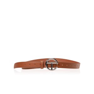 Logo Belt | Silver/Tan