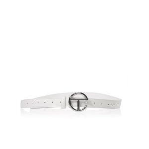 Logo Belt | Silver/White
