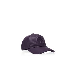 Logo Embossed Hat | Eggplant