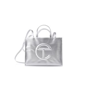 Medium Shopping Bag | Silver