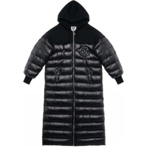 Puff Hoodie Coat | Black