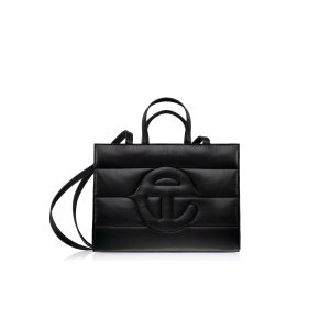 Medium Puff Shopper | Black